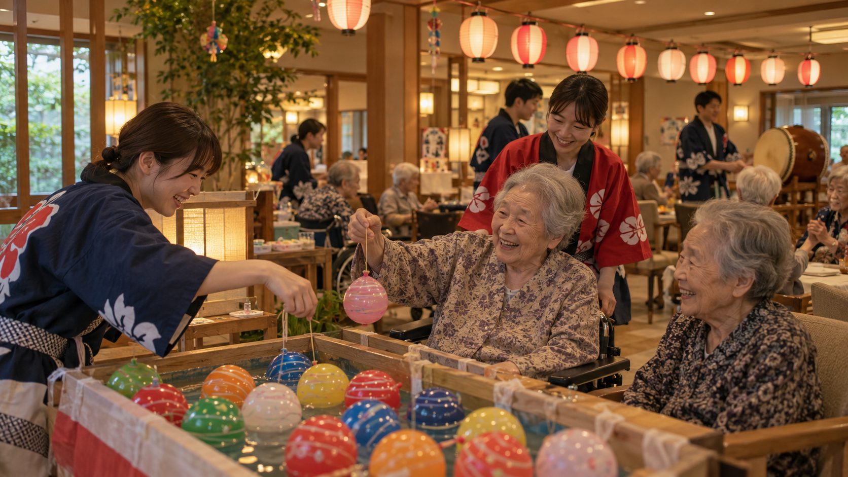 夏祭りの模擬店